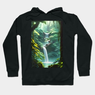 Adorable Waterfalls in a Forest Hoodie